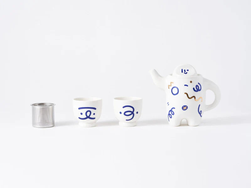 Brew Buddy Teapot & Coffee Pot Set (600ml) + 2 Cups