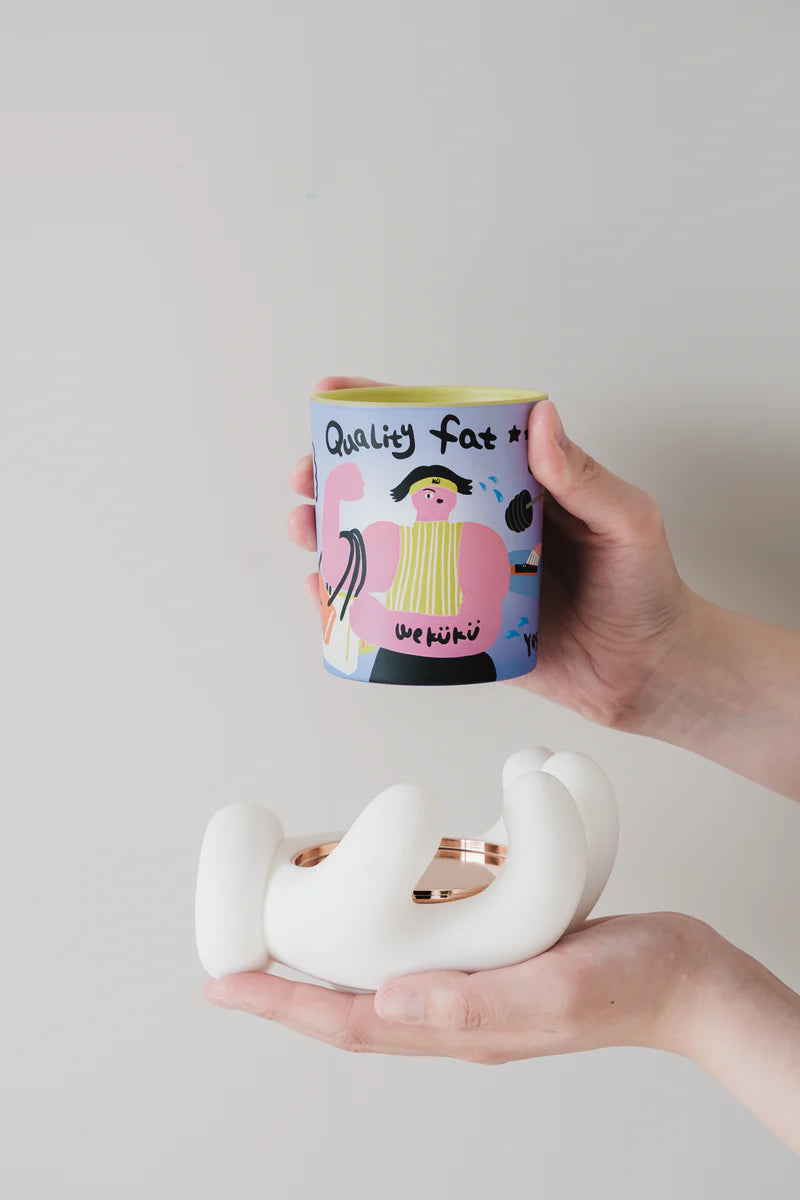 GOOD FAT Earl Grey Scented Candle Set (Candle+Palm)