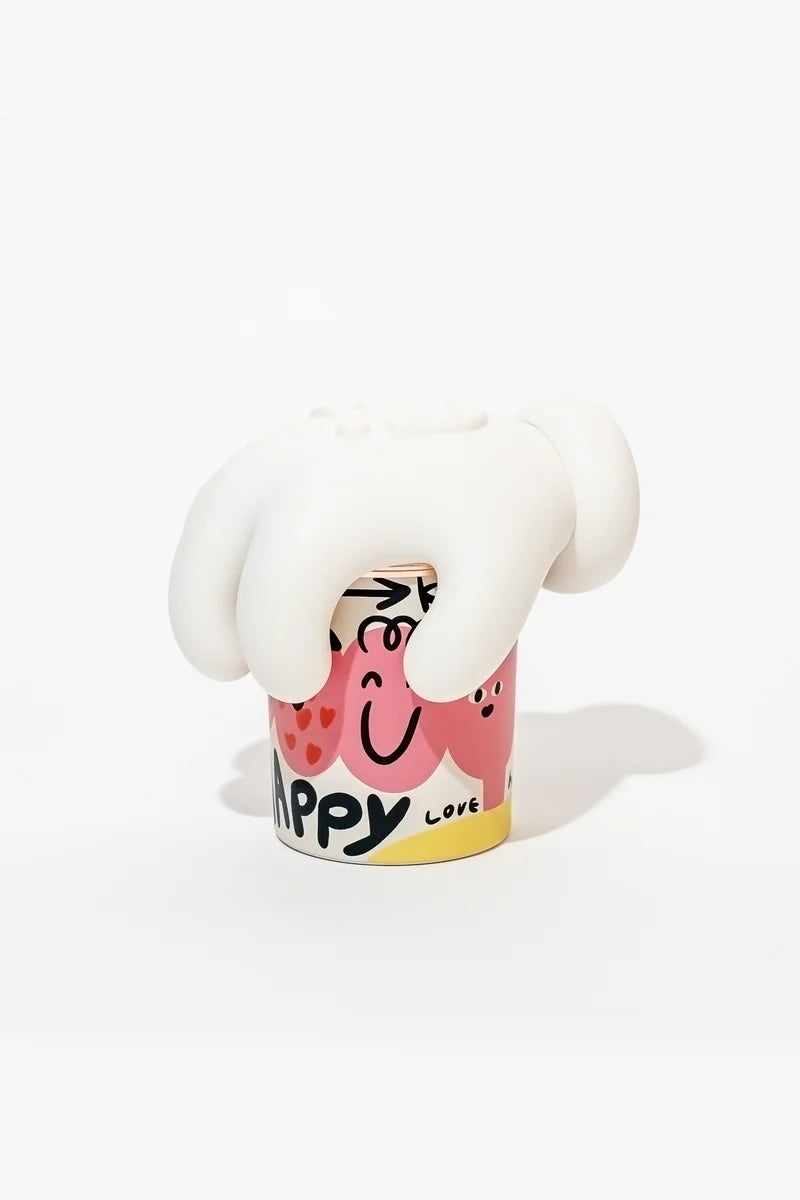 MOOD White Tea Scented Candle Set (Candle+Palm)