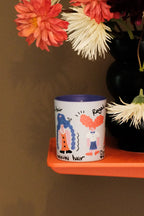 REGAL HAIR Cassis & Rose Scented Candle Set (Candle+Palm)