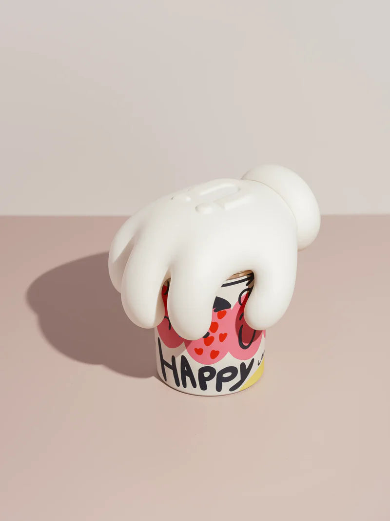 MOOD White Tea Scented Candle Set (Candle+Palm)