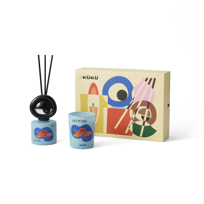 BIG EYE “Let It Go (Sea)” Candle & Reed Diffuser Set