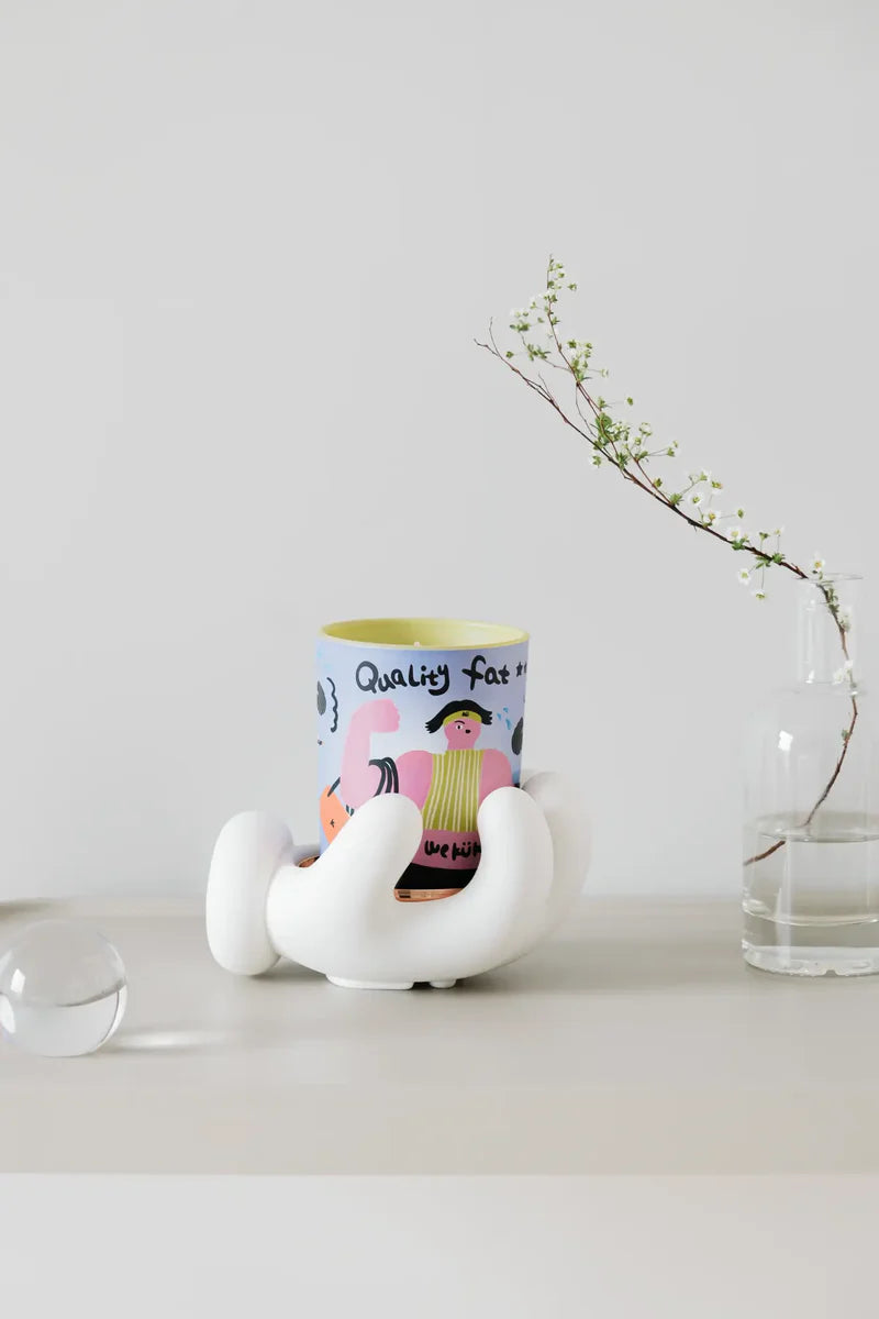 GOOD FAT Earl Grey Scented Candle Set (Candle+Palm)