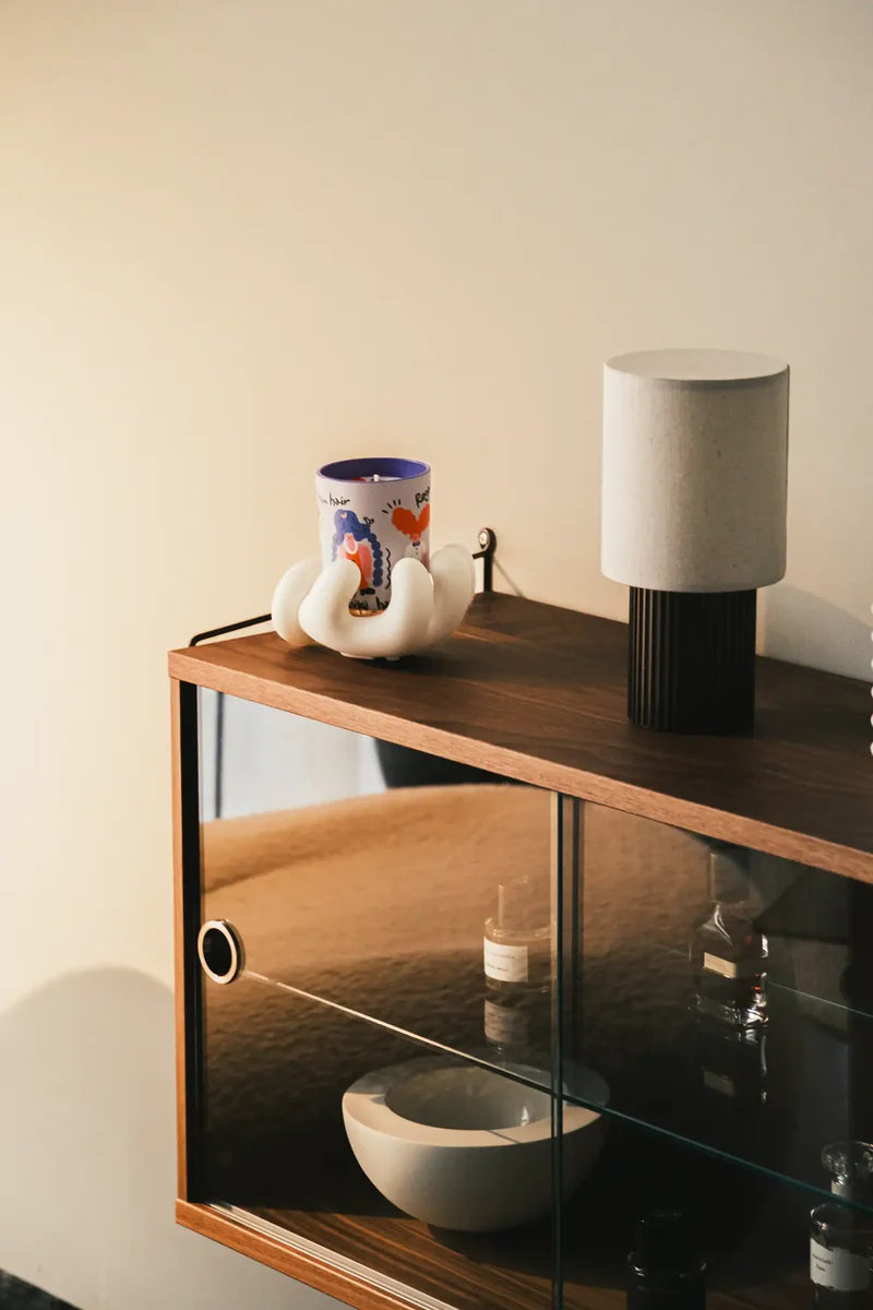 REGAL HAIR Cassis & Rose Scented Candle Set (Candle+Palm)