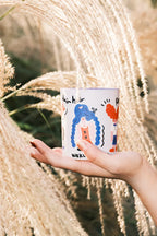 REGAL HAIR Cassis & Rose Scented Candle Set (Candle+Palm)