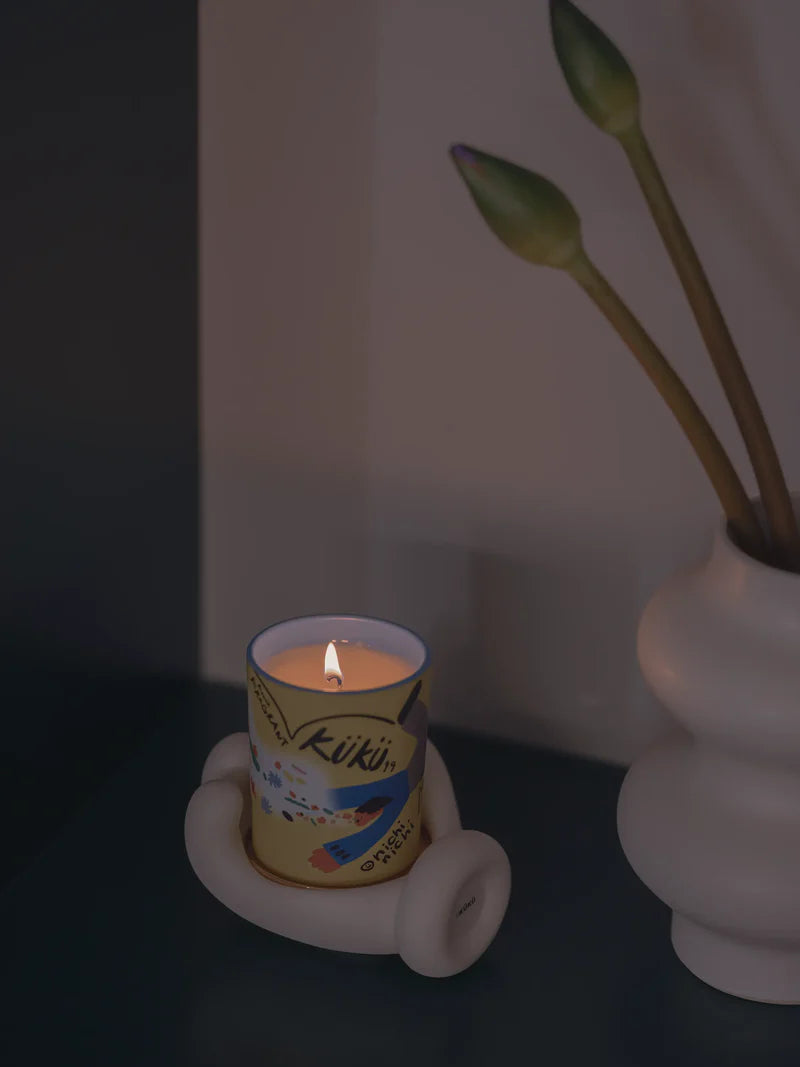 SPEAK “KINDLY” Plum Blossom Scented Candle Set (Candle+Palm)