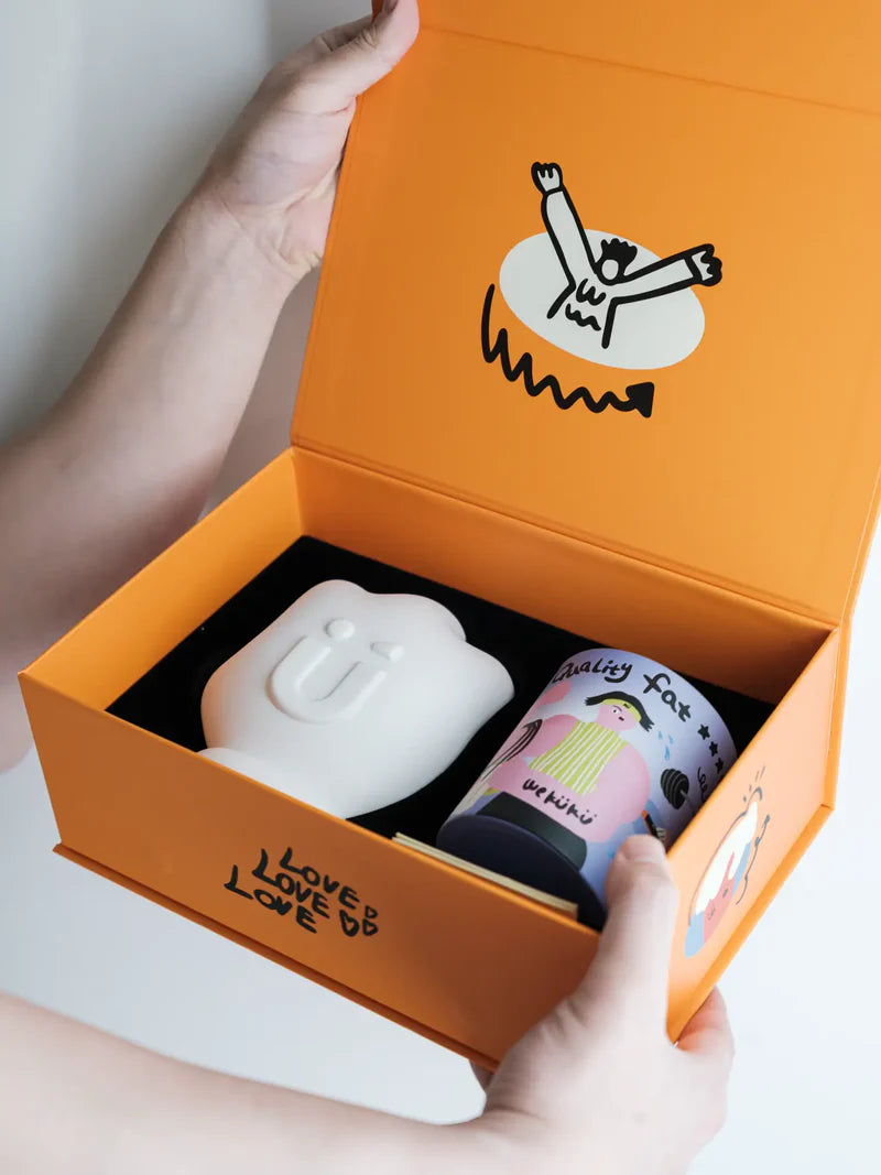 GOOD FAT Earl Grey Scented Candle Set (Candle+Palm)