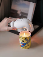 SPEAK “KINDLY” Plum Blossom Scented Candle Set (Candle+Palm)