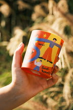 SOCIAL BUTTERFLY Cucumber Scented Candle Set (Candle+Palm)
