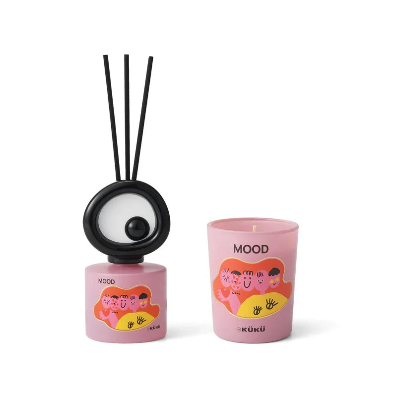 BIG EYE Mood Freedom “Tomato Leaf” Candle + Reed Diffuser Set