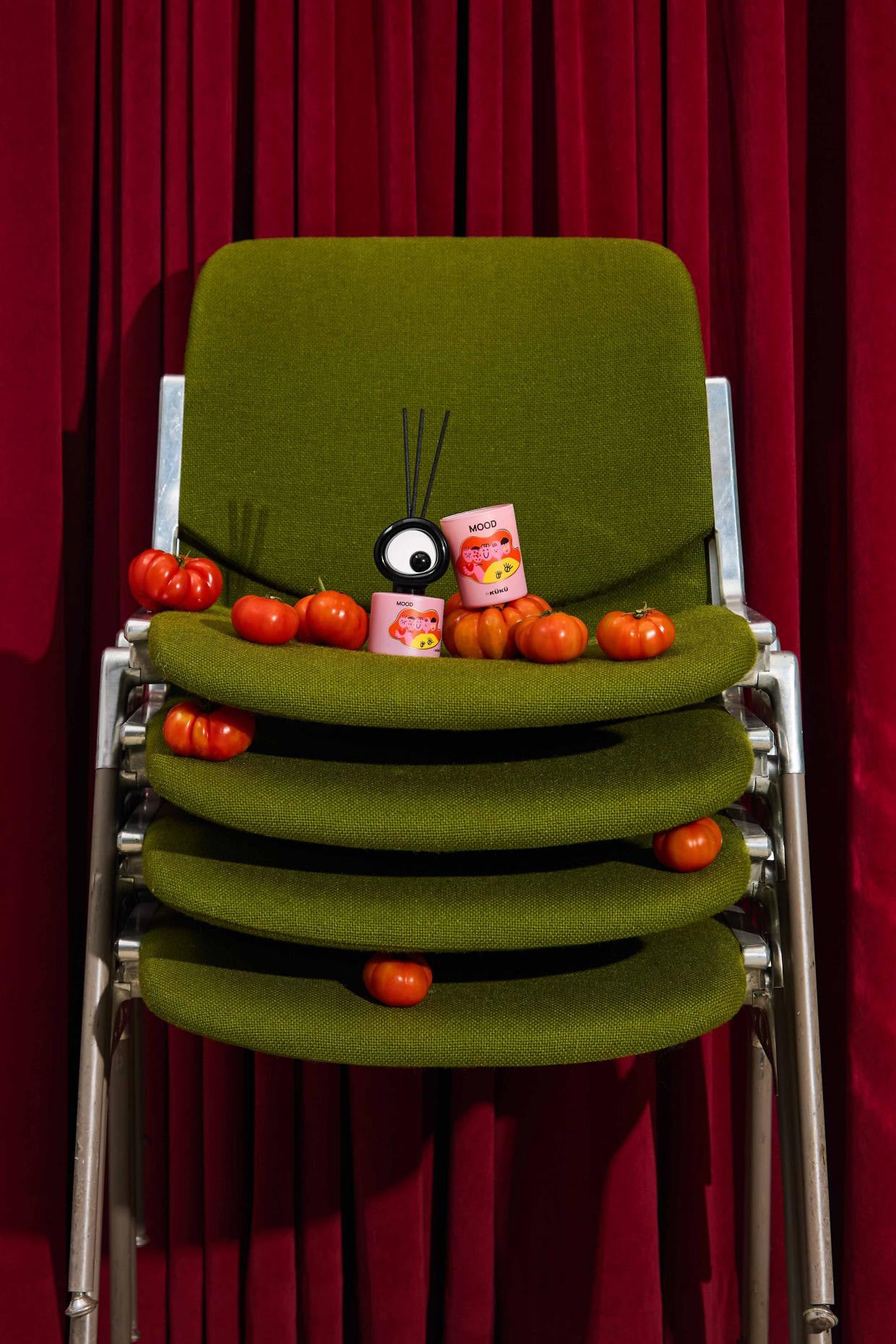 BIG EYE Mood Freedom “Tomato Leaf” Candle + Reed Diffuser Set