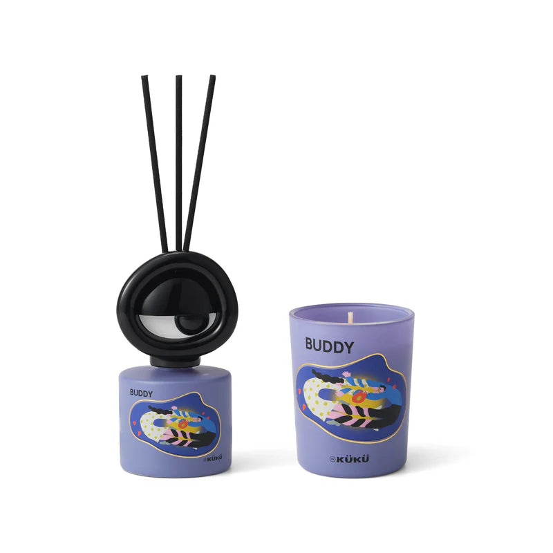 BIG EYE Buddy (Cassis) Candle & Reed Diffuser Set