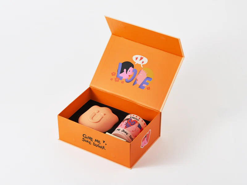 GIVE ME SOME SUGAR Scented Candle Set (Candle+Palm)