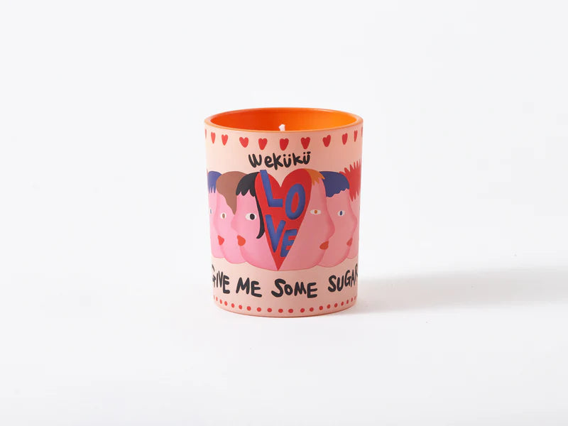 GIVE ME SOME SUGAR Scented Candle Set (Candle+Palm)